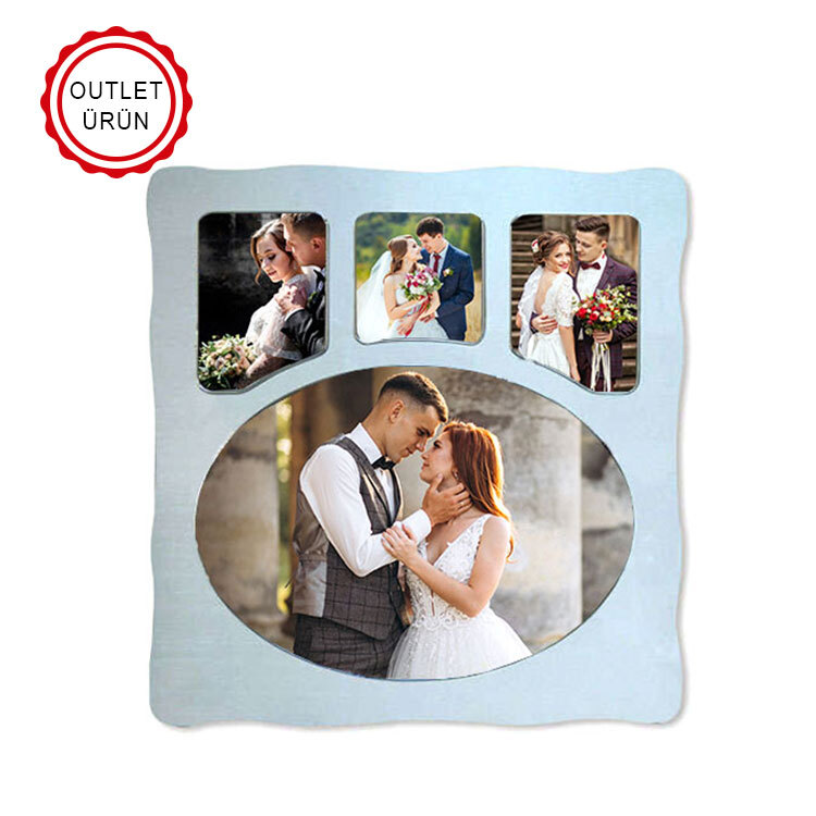 Wooden Glossy 4 Opening Photo Frame - 30x41 cm - 1