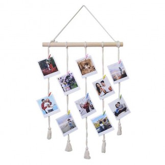 Wooden Multi Photo Frame with String and Latch - Thumbnail