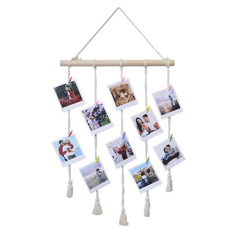 Wooden Multi Photo Frame with String and Latch