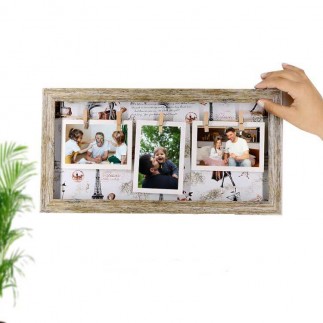 Wooden Multiple Photo Frame with String - Thumbnail