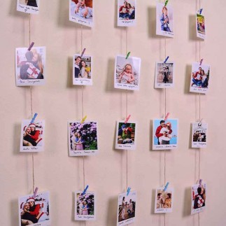 Wooden Multiple Photo Frame with String and Latch - 5