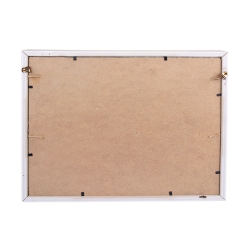 Wooden Multiple Photo Frame with String and Latch 27x32 cm - Thumbnail