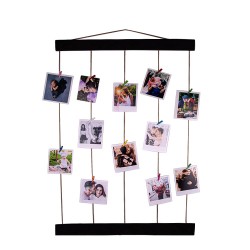 Wooden Multiple Photo Frame with String and Latch - 7