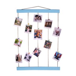 Wooden Multiple Photo Frame with String and Latch - 8