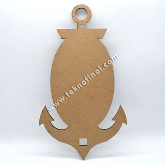 Wooden Oval Anchor Photo Frame - 3