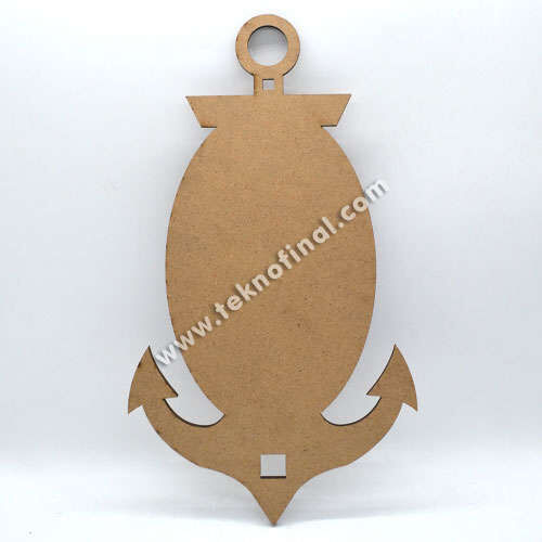 Wooden Oval Anchor Photo Frame - 3