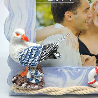 Wooden Sailor Photo Frame (10x15 cm) - Thumbnail