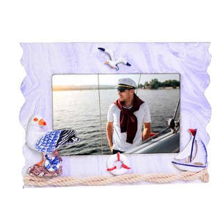 Wooden Sailor Photo Frame (10x15 cm) - 4