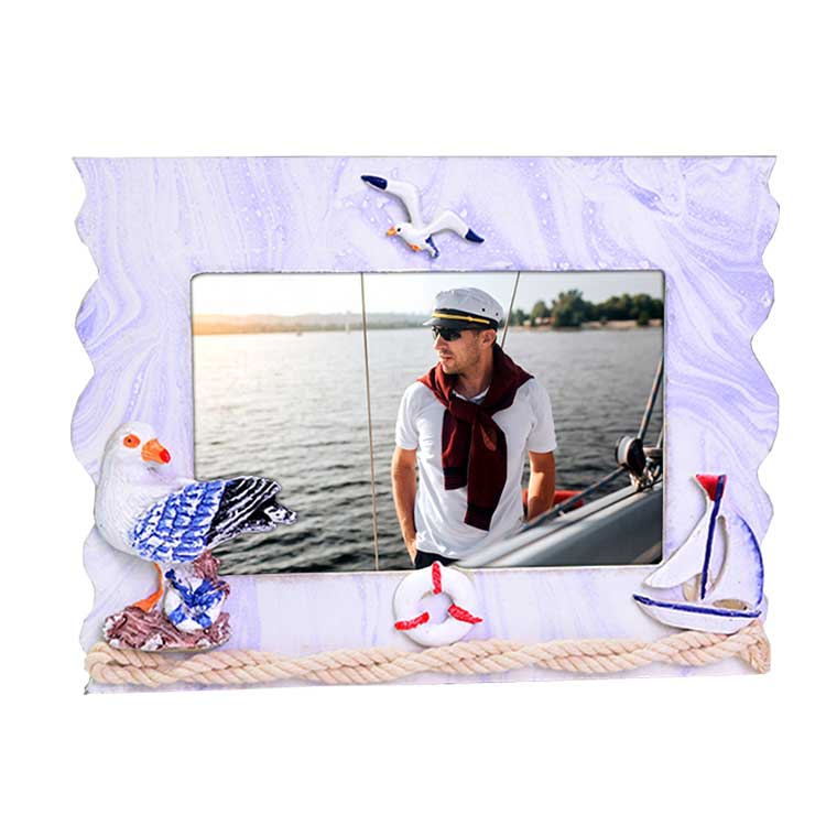 Wooden Sailor Photo Frame (10x15 cm) - 4