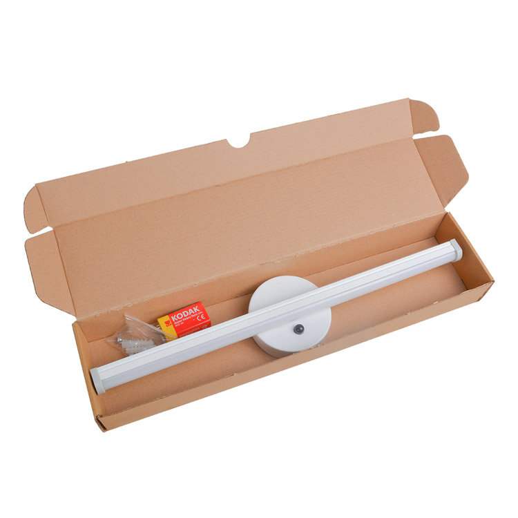 Yapışkanlı Beyaz Sensörlü Led Duvar Apliği - Kablosuz Pilli - 9