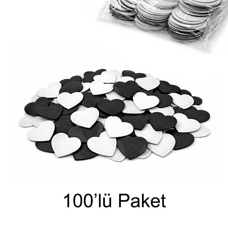 Yapışkanlı Buton Rozet Magnetleri - 100'lü Paket - 2