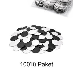 Yapışkanlı Buton Rozet Magnetleri - 100'lü Paket - 4