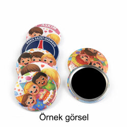 Yapışkanlı Buton Rozet Magnetleri - 100'lü Paket - 6