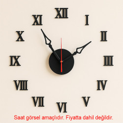 Yapışkanlı Dekoratif Ahşap Roma Rakam Seti - 2