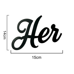 Yapışkanlı Her Şey Seninle Güzel Ahşap Duvar Yazısı - Kutulu - 6