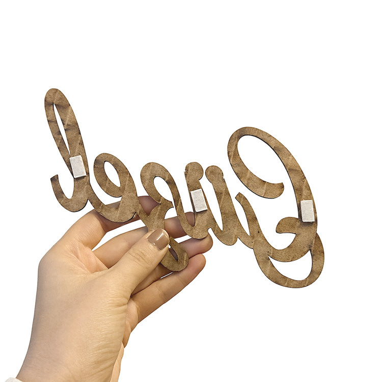 Yapışkanlı Her Şey Seninle Güzel Ahşap Duvar Yazısı - Kutulu - 7