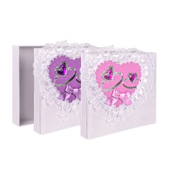 Yapışkanlı Kutulu Dantelli Fotoğraf Albümü - 22x25cm - 4