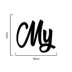 Yapışkanlı My Family Ahşap Duvar Yazısı - Kutulu - 3