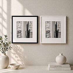 Yapışkanlı Paspartulu Tekli Fotoğraf Çerçevesi - 21x21cm - NobbyStar