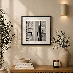 Yapışkanlı Paspartulu Tekli Fotoğraf Çerçevesi - 21x21cm - NobbyStar (1)