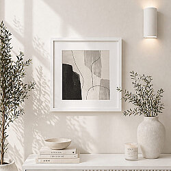 Yapışkanlı Paspartulu Tekli Fotoğraf Çerçevesi - 21x21cm - 5