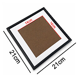 Yapışkanlı Paspartulu Tekli Fotoğraf Çerçevesi - 21x21cm - 6