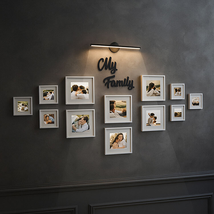 Yapışkanlı Sensörlü Dekoratif 220V Elektrikli Led Aplik - 2