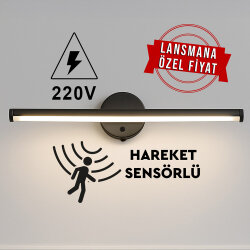 Yapışkanlı Sensörlü Dekoratif 220V Elektrikli Led Aplik - NobbyStar