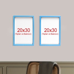 Yapışkanlı Sök Tak Çerçeveler 20x30cm - 2'li Paket - 12