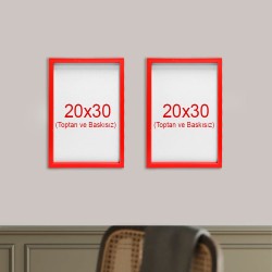 Yapışkanlı Sök Tak Çerçeveler 20x30cm - 2'li Paket - 10