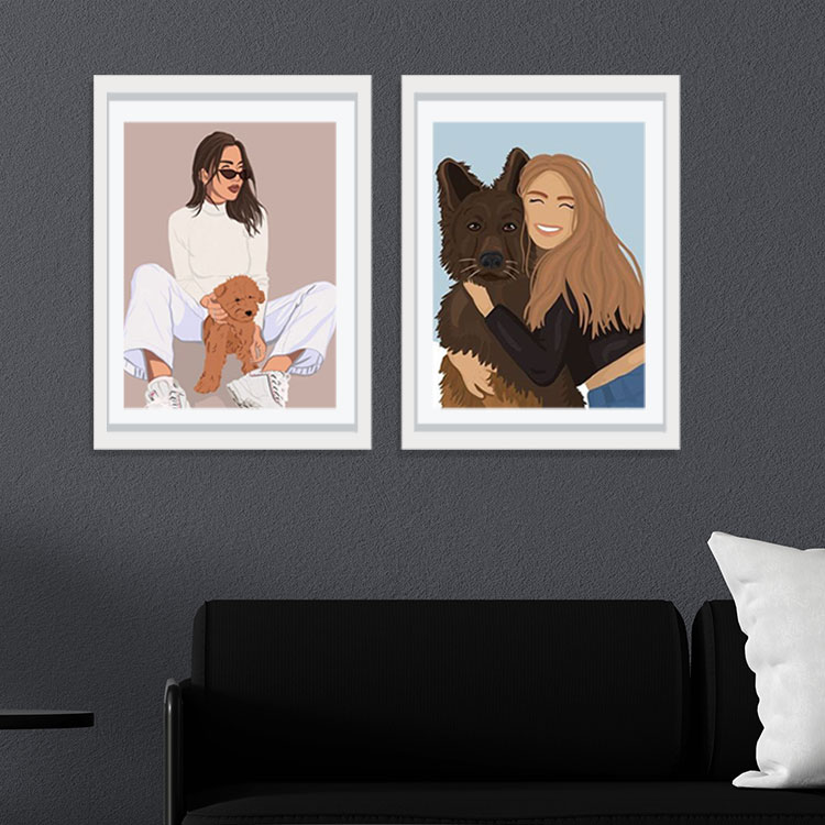 Yapışkanlı Sök Tak Çerçeveler 30x40cm - 2'li Paket - 15