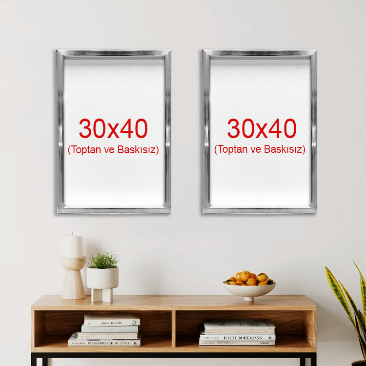Yapışkanlı Sök Tak Çerçeveler 30x40cm - 2'li Paket - 18