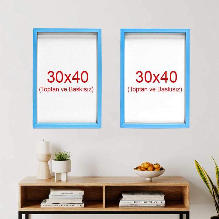 Yapışkanlı Sök Tak Çerçeveler 30x40cm - 2'li Paket - 19
