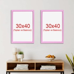 Yapışkanlı Sök Tak Çerçeveler 30x40cm - 2'li Paket - 20