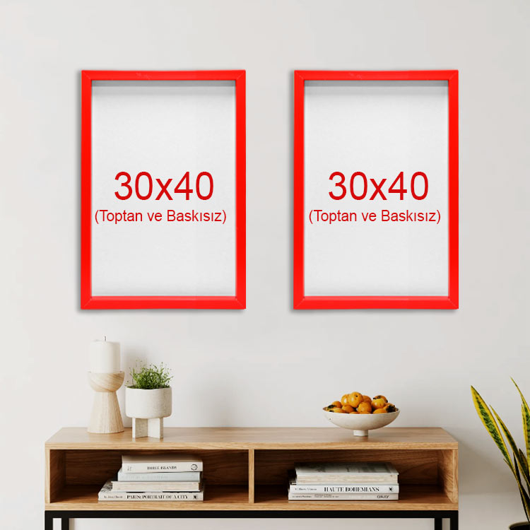 Yapışkanlı Sök Tak Çerçeveler 30x40cm - 2'li Paket - 10