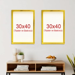 Yapışkanlı Sök Tak Çerçeveler 30x40cm - 2'li Paket - 21