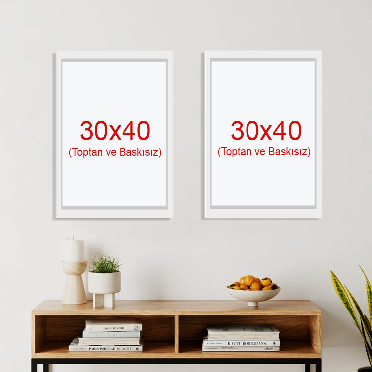 Yapışkanlı Sök Tak Çerçeveler 30x40cm - 2'li Paket - 13