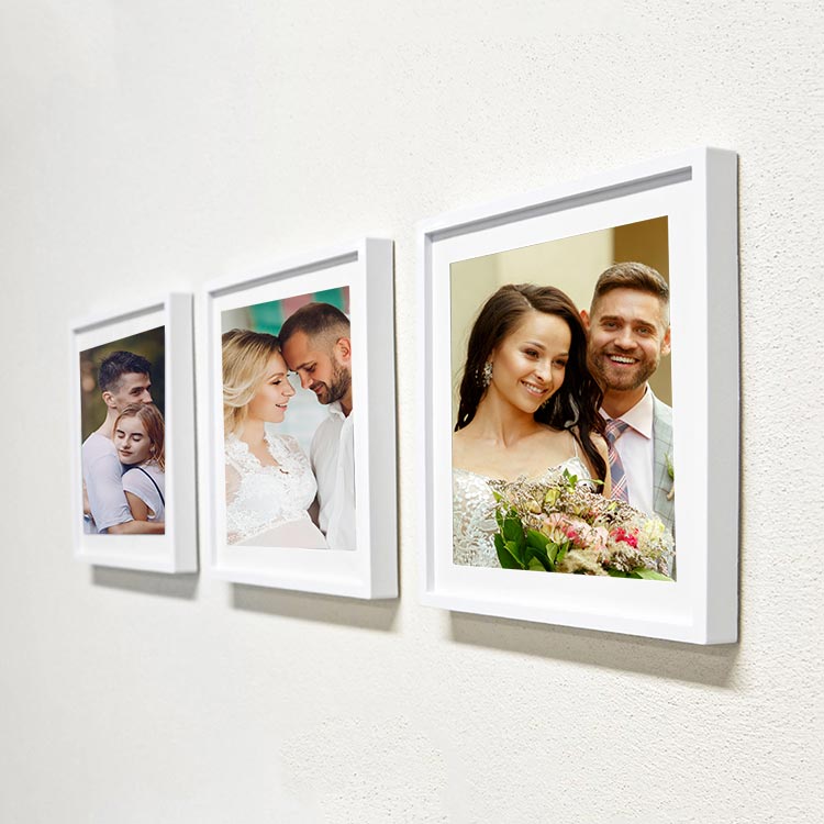 Yapışkanlı Sök Tak Klasik Kare Çerçeveler - 3'lü Paket - 1