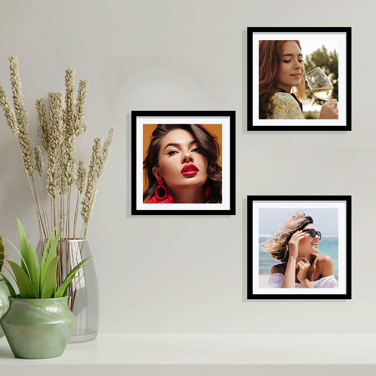 Yapışkanlı Sök Tak Klasik Kare Çerçeveler - 3'lü Paket - 8