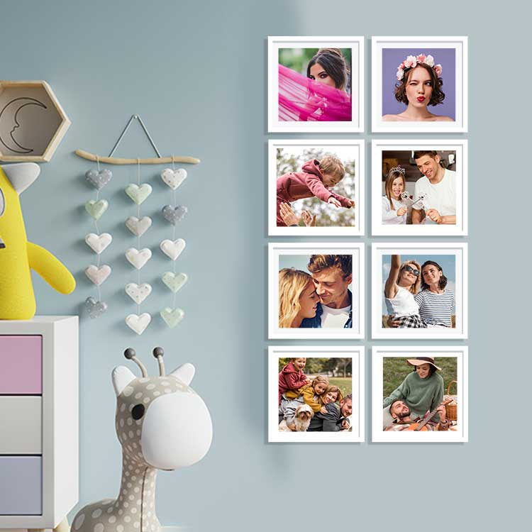 Yapışkanlı Sök Tak Klasik Kare Çerçeveler - 3'lü Paket - 11