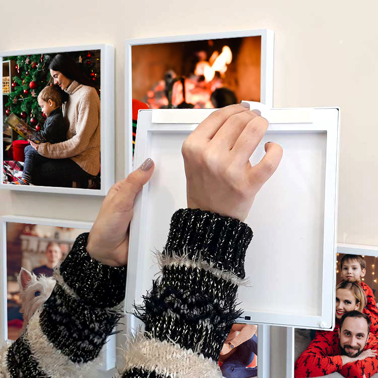 Yapışkanlı Sök Tak Klasik Kare Çerçeveler - 3'lü Paket - 13