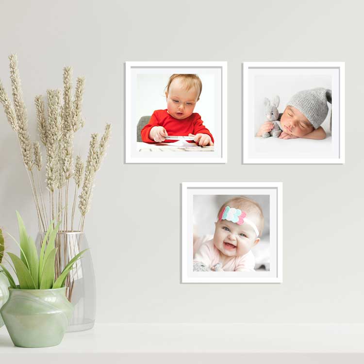 Yapışkanlı Sök Tak Klasik Kare Çerçeveler - 3'lü Paket - 10