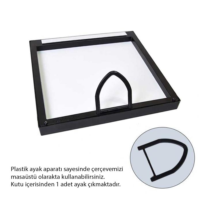 Yapışkanlı Sök Tak Kare Çerçeve - Sarı 3'lü paket - 5