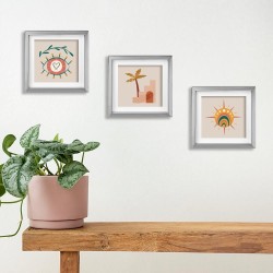 Yapışkanlı Sök Tak Renkli Klasik Kare Çerçeveler - 3'lü paket - 8