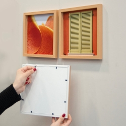 Yapışkanlı Sök Tak Renkli Klasik Kare Çerçeveler - 3'lü paket - 14