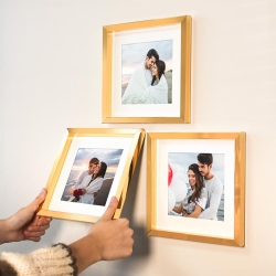 Yapışkanlı Sök Tak Paspartulu Klasik Kare Çerçeveler - 3'lü paket - 5