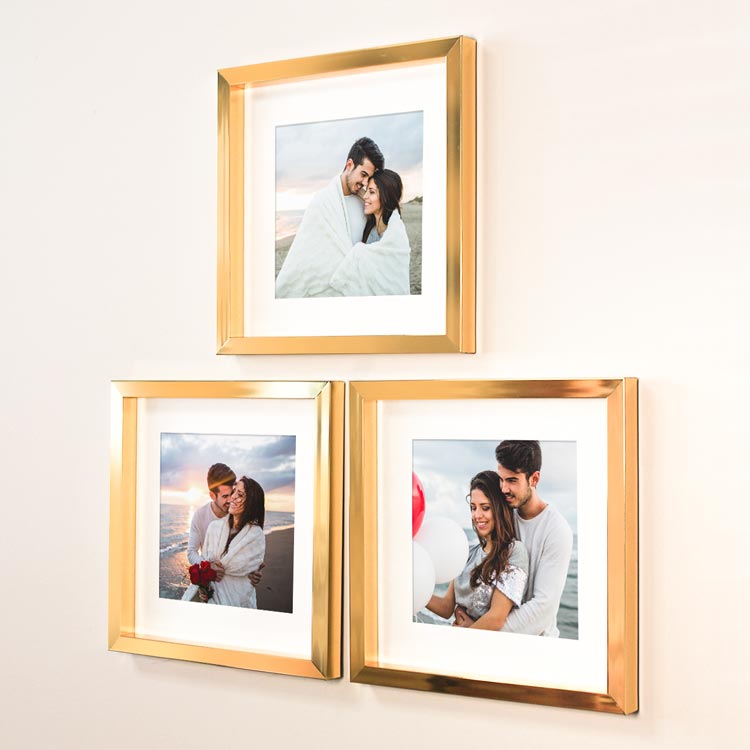 Yapışkanlı Sök Tak Paspartulu Klasik Kare Çerçeveler - 3'lü paket - 9