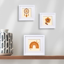 Yapışkanlı Sök Tak Paspartulu Pola Çerçeveler - 3'lü Paket - 20