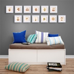 Yapışkanlı Sök Tak Paspartulu Pola Çerçeveler - 3'lü Paket - 24