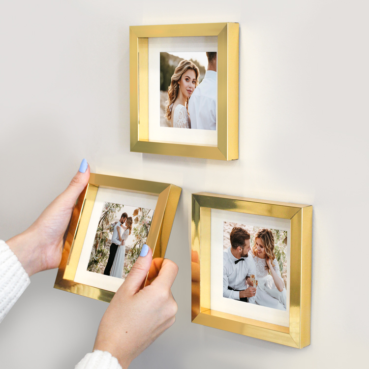 Yapışkanlı Sök Tak Paspartulu Pola Çerçeveler - 3'lü Paket - 3